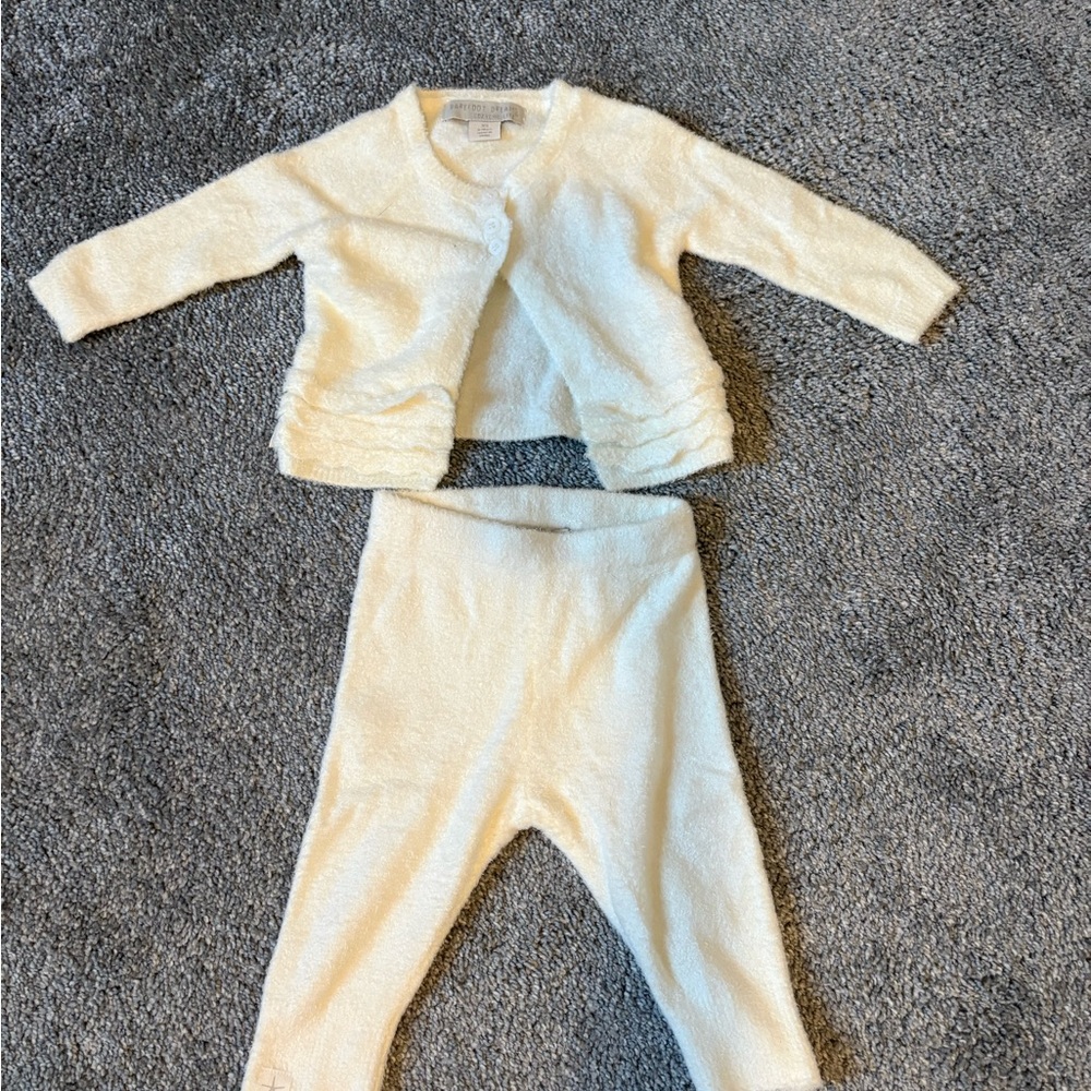 Barefoot Dreams Cream Cozy Set